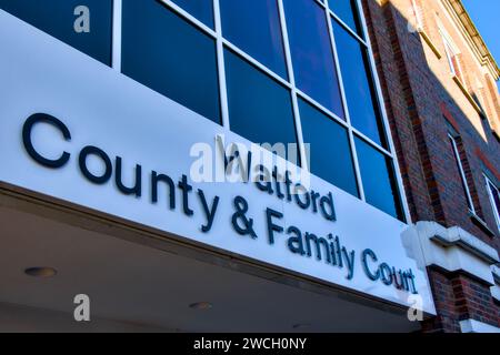 Watford County & Family Court, King Street, Watford, Hertfordshire, England, UK Stock Photo