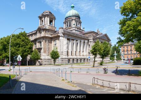 Hamburg, Germany - June 30 2019: The Hanseatisches Oberlandesgericht (English: Hanseatic Higher Regional Court) is the Higher Regional Court (OLG) of Stock Photo