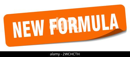 new formula sticker. new formula rectangular label isolated on white background Stock Vector