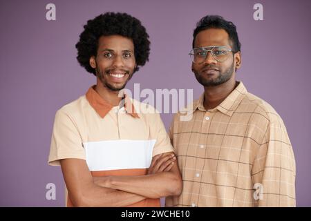 Studio portrait of cheerful confident coworkers Stock Photo