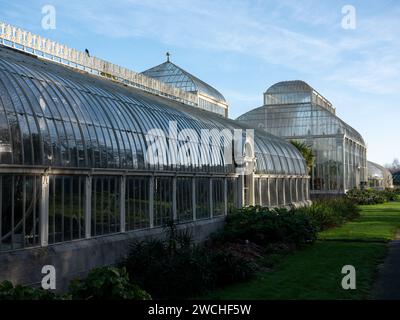 The Great Palm House at the National Botanical Gardens of Ireland, in Glasnevin, Dublin city. Stock Photo