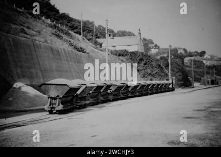 Amalgamated Roadstone industrial quarry railway, Penlee, Newlyn Cornwall 1970 shortly before lie closed Stock Photo