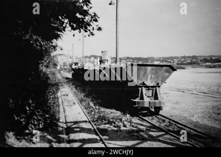 Amalgamated Roadstone industrial quarry railway, Penlee, Newlyn Cornwall 1970 shortly before lie closed Stock Photo