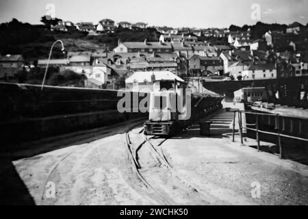 Amalgamated Roadstone industrial quarry railway, Penlee, Newlyn Cornwall 1970 shortly before lie closed Stock Photo