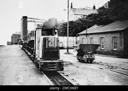 Amalgamated Roadstone industrial quarry railway, Penlee, Newlyn Cornwall 1970 shortly before lie closed Stock Photo