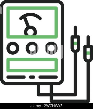 Ammeter icon vector image. Stock Vector