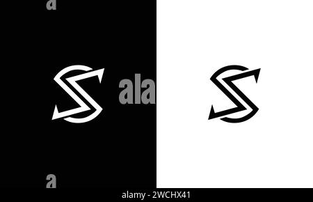 Elegant Letter SS Logo Design. Modern minimalist SS creative initials based vector icon template. Stock Vector