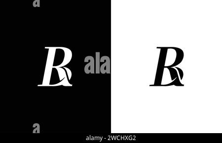 BR, RB, B, R Abstract Letters Logo Monogram Stock Vector