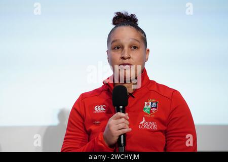 Shaunagh Brown during a press conference at The Cinema in The Power Station, London. Picture date: Tuesday January 16, 2024. Stock Photo