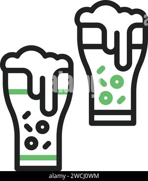 Beers icon vector image. Stock Vector