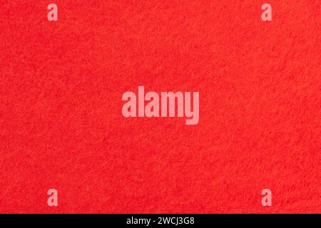 Red Felt fabric background texture. Full frame Stock Photo