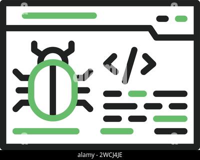 Bug Fixing icon vector image. Stock Vector