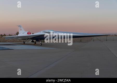 NASA's X-59 quiet supersonic research aircraft, pictured on December 12