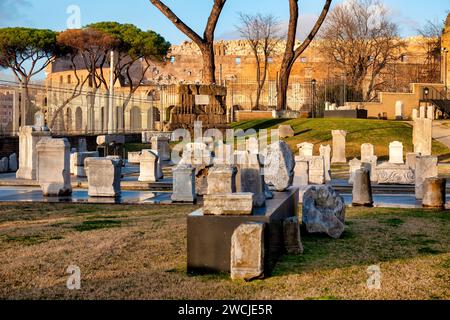 View of the Parco archeologico del Celio, Rome, Italy Stock Photo