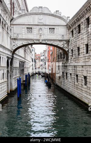 foggy cloudy day in Venice. Stock Photo