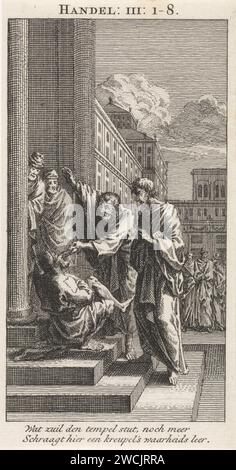 Peter and John heal a paralyzed man at the temple gate, Rembrandt van ...