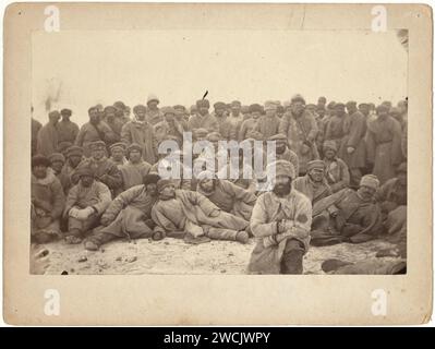 A group of hard-labor convicts (common criminals) in Siberia Stock Photo
