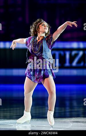 Josefin TALJEGARD (SWE), during Exhibition Gala, at the ISU European Figure Skating Championships 2024, at algiris Arena, on January 14, 2024 in Kaunas, Lithuania. Credit: Raniero Corbelletti/AFLO/Alamy Live News Stock Photo