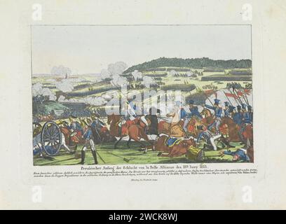 Prussian troops in the Battle of Waterloo, 1815; Preussischer Anfang ...