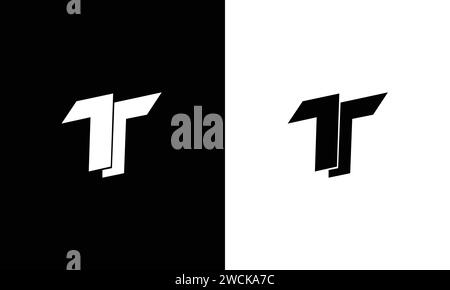 TT logo design. T Modern creative unique elegant minimal. TT initial based letter icon logo. Stock Vector