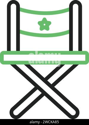 Director Chair icon vector image. Stock Vector