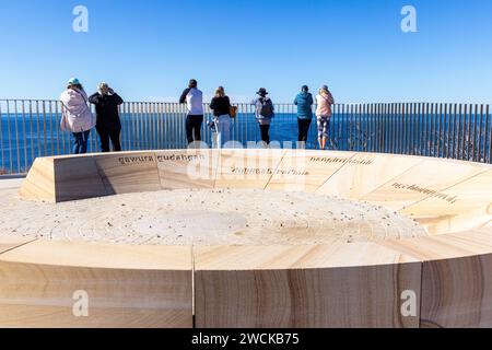 Newly opened in 2023. Fairfax walk and lookouts at North Head, Manly, Sydney, NSW. Stock Photo