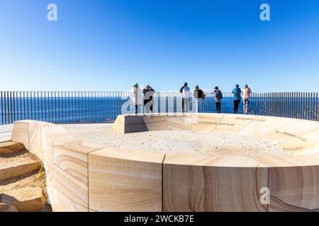 Newly opened in 2023. Fairfax walk and lookouts at North Head, Manly, Sydney, NSW. Stock Photo