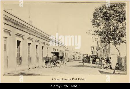 A Street Scene in Port Ponce, Puerto Rico. Stock Photo