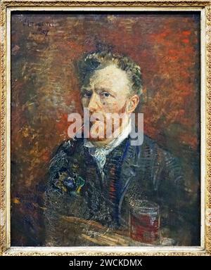 Self-Portrait (1887) by Vincent van Gogh (1853-1890) Stock Photo