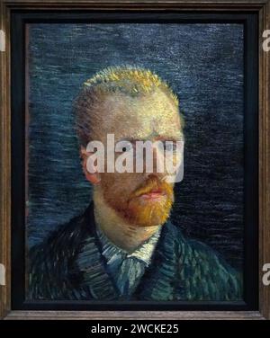 Self-Portrait (1887) by Vincent van Gogh (1853-1890) Stock Photo