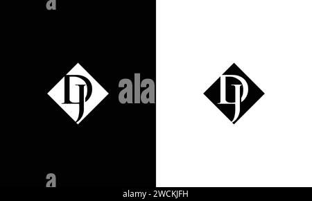 Alphabet letters Initials Monogram logo DJ, JD, D and J Stock Vector