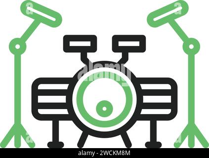 Drum set icon. Musical instrument Stock Vector Image & Art - Alamy