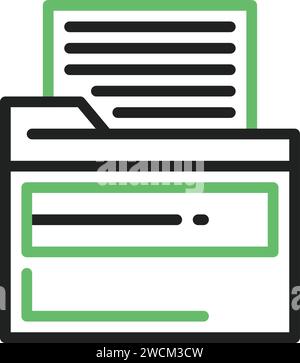File in Folder icon vector image. Stock Vector