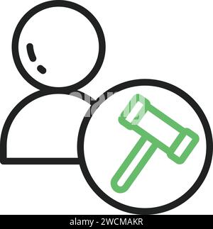 Legal Advisor icon vector image. Stock Vector