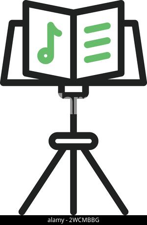 Music Stand icon vector image. Stock Vector