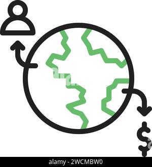 Out Source icon vector image. Stock Vector