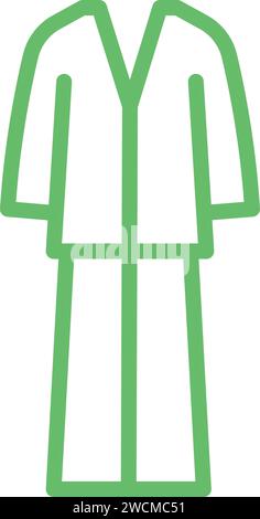 Pyjamas Suit icon vector image. Stock Vector