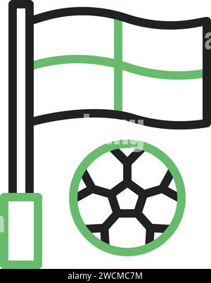 Offside Flag icon vector image. Stock Vector