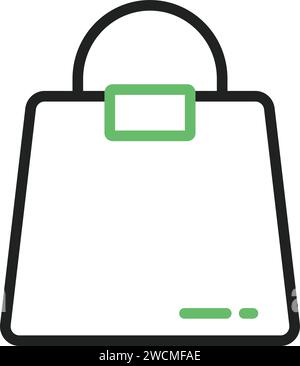 Shoulder Bag icon vector image. Stock Vector