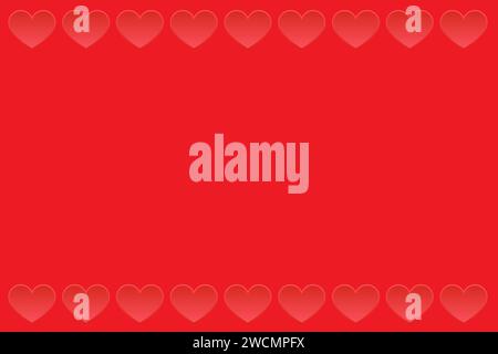 Valentines Day greeting card cover. Flat vector illustration Stock Vector