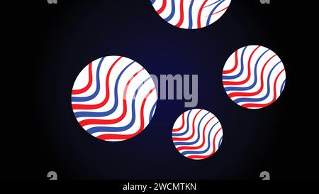 abstract futuristic balls on a dark blue background for network connection, computer, and communication technology. vector illustration Stock Vector