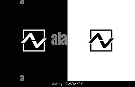 Alphabet letters Initials Monogram logo AV, VA Stock Vector