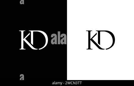 Letter KD Logo, kd logo icon vector for business Stock Vector