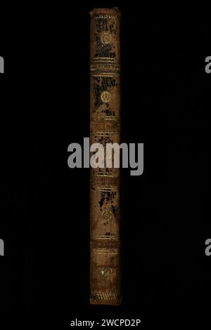 Aarau, Staatsarchiv Aargau, V-4-1985-0001, Spine – Heraldry Guide of Hans Ulrich Fisch. Stock Photo