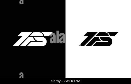 TPS abstract vector logo monogram template Stock Vector