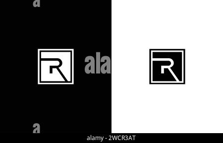 R letter logo design vector illustration Stock Vector