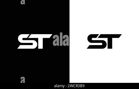 Initial letter ST icon logo design inspiration Stock Vector