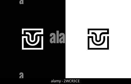 Modern creative letter UU Logo Design. U UU icon initials based Monogram and Letters in vector. Stock Vector