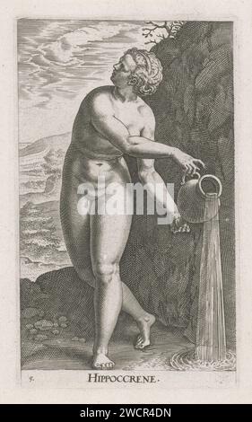 Water Nymph Hippoccrene, Philips Galle, 1587. Reimagined by Gibon ...