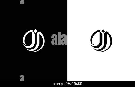 Initial letter jj logo vector design template Stock Vector